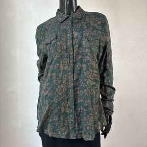 Stetson Brown Floral Shirt
